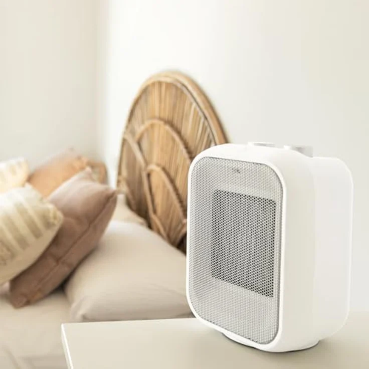 Cecotec ReadyWarm 1500 Max, Keramik-Tischheizlüfter in Weiß, 1500 W, mit Oszillation, einstellbarem Thermostat und 3 Betriebsmodi, für Räume bis 15 m² – Bild 2