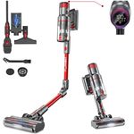 aonus A9 Pro Akku Staubsauger | 500W 40KPa Staubsauger Kabellos Starke Saugsleistung | Faltbarer Stabstaubsauger | 60Min. Laufzeit | Bürstenloser Motor | für Tierhaare Teppich Hartböden Reinigen