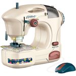 Diakakis Luna Nähmaschine Kinder Haushaltsgerät mit LED-Licht und Näh-Sound, inkl. Zubehör, creme/braun +3J