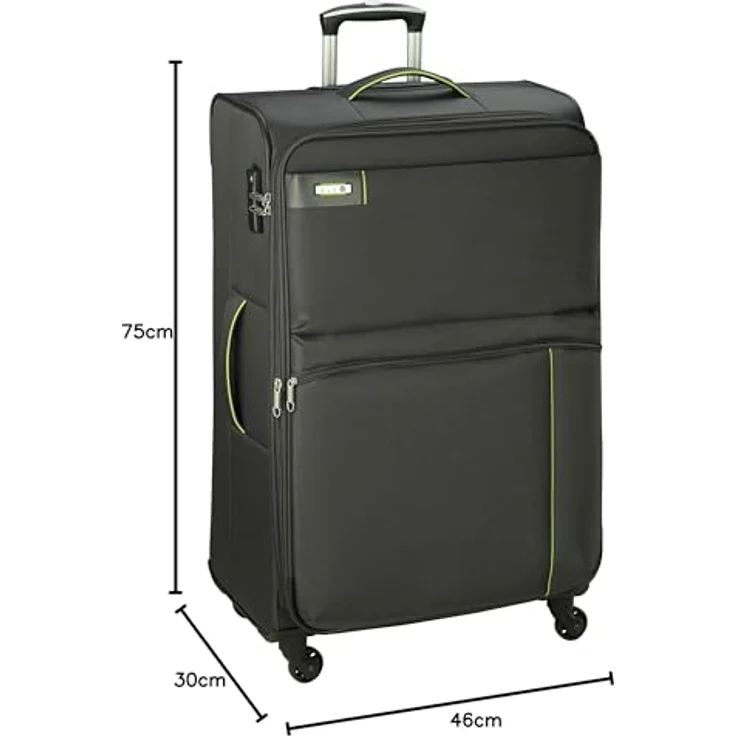D&N Travel Line 6704 Koffer, 75 cm, 95L, Grau – Bild 3