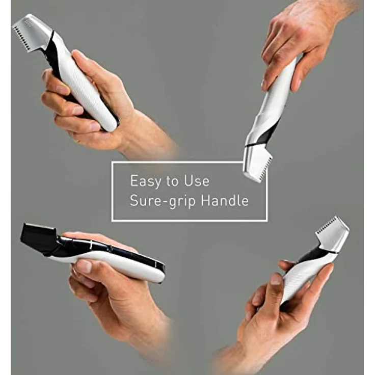 Panasonic Body-Trimmer ER-GK60 mit 3 Aufsätzen, Elektro-Rasierer für Herren, hautschonende Nass- und Trockenrasur, Haarschneider für Kopf & Körper – Bild 5