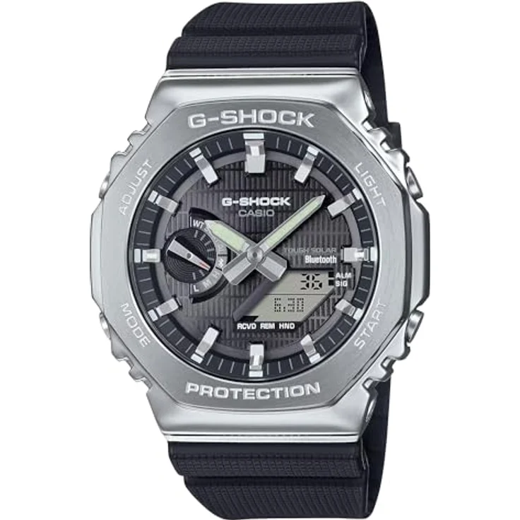 Casio Watch GBM-2100-1AER, Smart Analog-Digital-Uhr mit Bluetooth und Solarbetrieb, Schwarz – Bild 1
