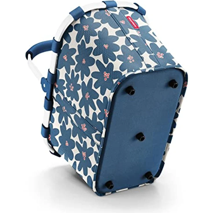 reisenthel carrybag frame daisy blue – Stabiler Einkaufskorb mit viel Stauraum und praktischer Innentasche – Elegantes und wasserabweisendes Design – Bild 3