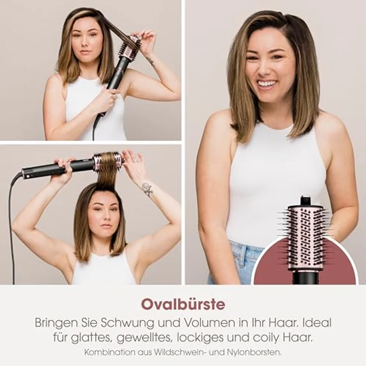 SHARK HD426EU FlexStyle 3-in-1 Haarstyler / Haartrockner mit 3 Styling-Aufsätzen, Schwarz – Bild 7