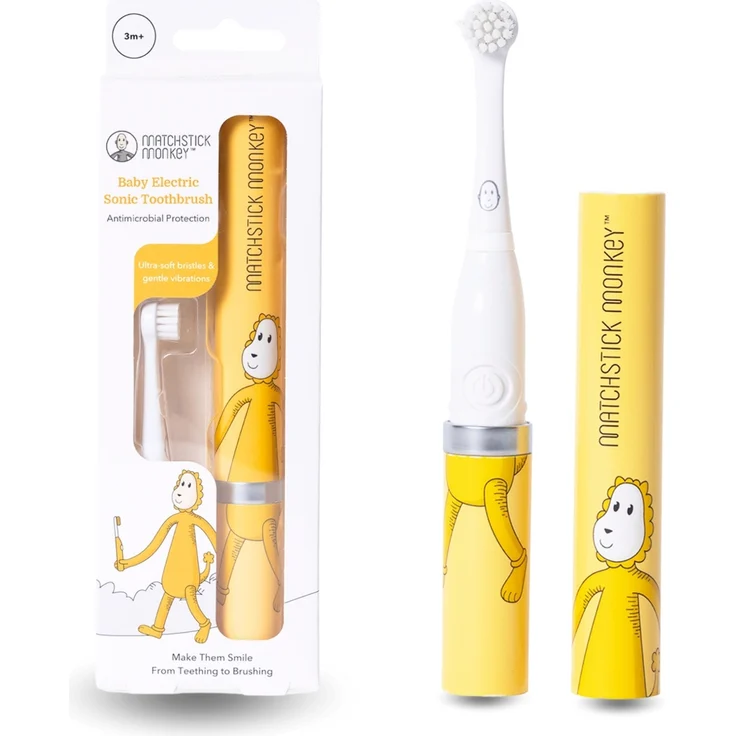 Matchstick Monkey Baby Elektrische Schallzahnbürste - ultraweiche Borsten - 3-36 Monate: Ludo Löwe – Bild 1
