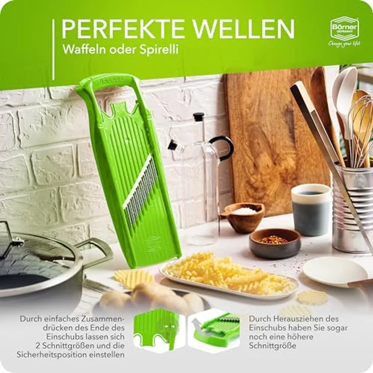 Börner Welle-Waffelreibe Power Line, grün – Bild 7