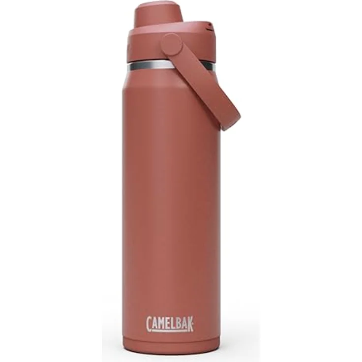 CamelBak Thrive Chug Wasserflasche, isolierter Edelstahl, 750 ml, auslaufsicher, schweißfest, Sierra Red – Bild 1