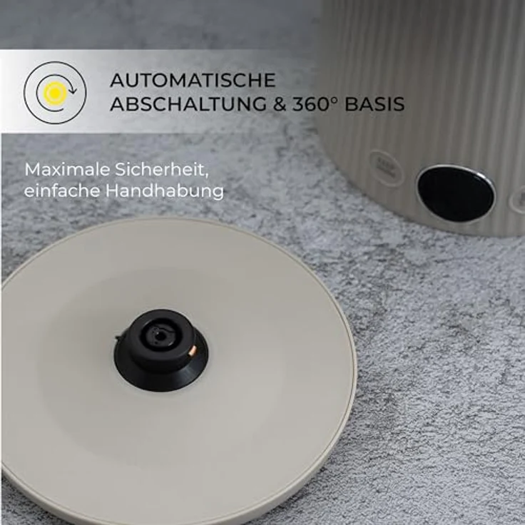 CHiATO heatPLAY Groove, Wasserkocher mit 1,7 Litern, smartem Temperaturdisplay und Warmhaltefunktion – Bild 7