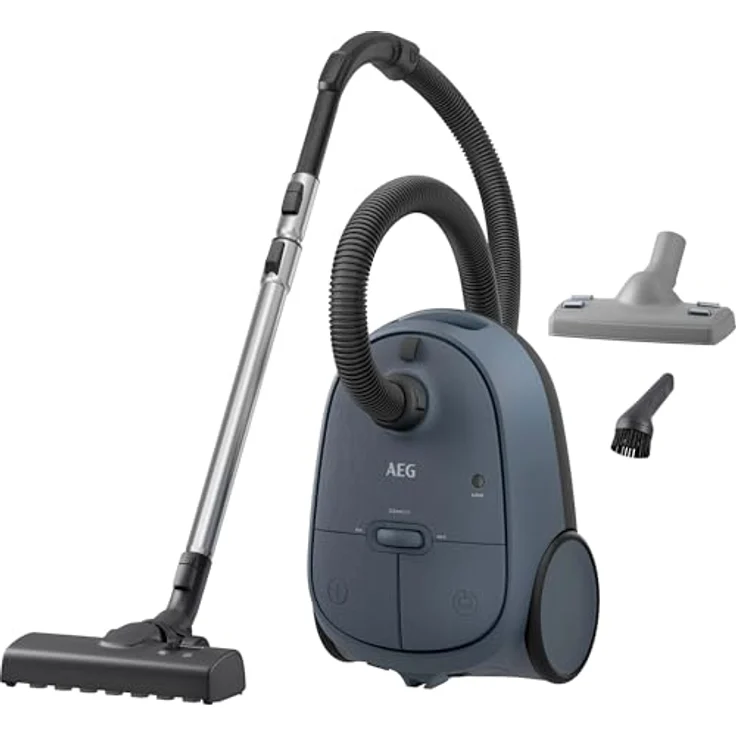 AEG Bodenstaubsauger CLEAN 6000 (AB61C2DBS), 750 W mit Beutel, hohe Saugleistung, automatische Umschaltung, inkl. Zusatzdüsen, 55 % Recyclingkunststoff – Bild 1