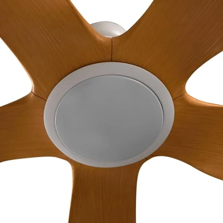 Lucande Omendo 10022120, LED Deckenventilator mit Dimmfunktion und Fernbedienung, 152 cm, weiß, 1-flammig, für Räume bis 15 m² – Bild 6