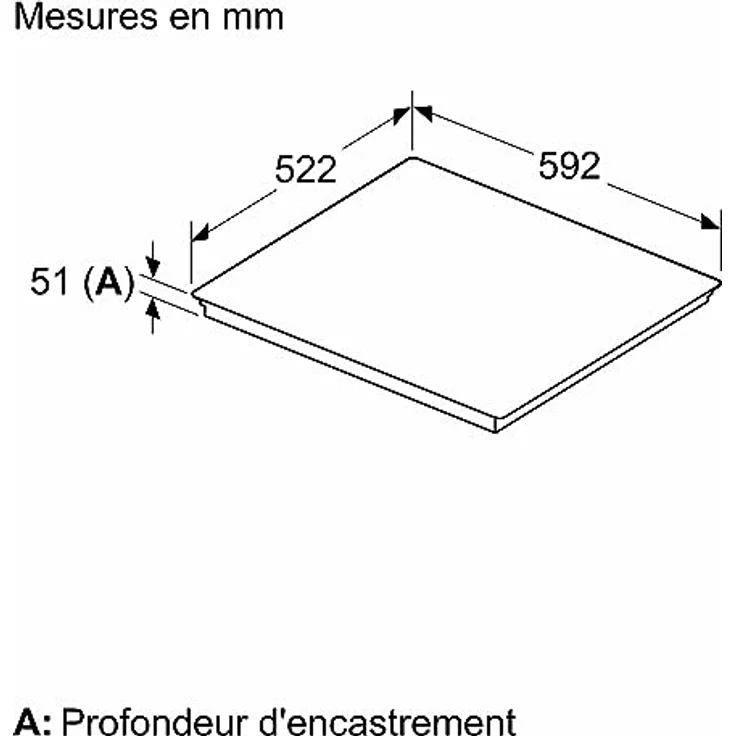 Bosch Hausgeräte TABLE INDUCTION PIE631HB1 L60CM 4 FOYERS, Kochfeld, Schwarz – Bild 5
