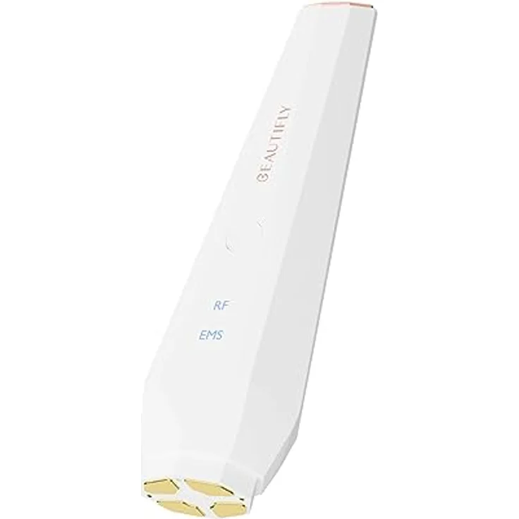 Beautifly Elektrische Gesichtsreinigungsbürste B-LUMIX-PRO mit Face Lifting-Effekt, 24K vergoldeter Energiekopf, Multipolare Radiofrequenz, EMS-Mikroströme für Hautstraffung, automatischer UV-Lichtsterilisator, Wärme bei 37-41°C – Bild 2