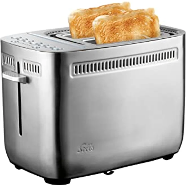 Solis Sandwich Toaster 8003 Sandwichmaker - Toster Griller - Sandwich Grill - Turbofunktion - Funktion für Bagels - Extra breite Schlitze - 7 Bräunungsstufen - Inklusive 2 Sandwichklammern – Bild 1