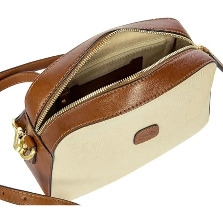 Bric's Volterra Trama Umhängetasche, 100% Leder, 21 cm, beige – Bild 5