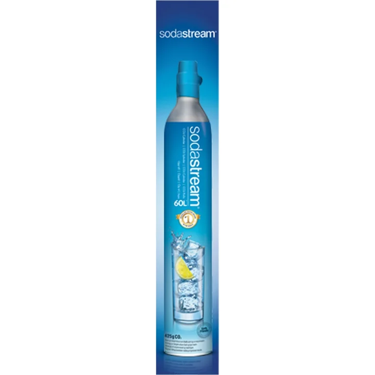 JTI GmbH AlcoJet Gaskartusche 60L Extra, 425 g Kohlendioxid für SodaStream, Blau
