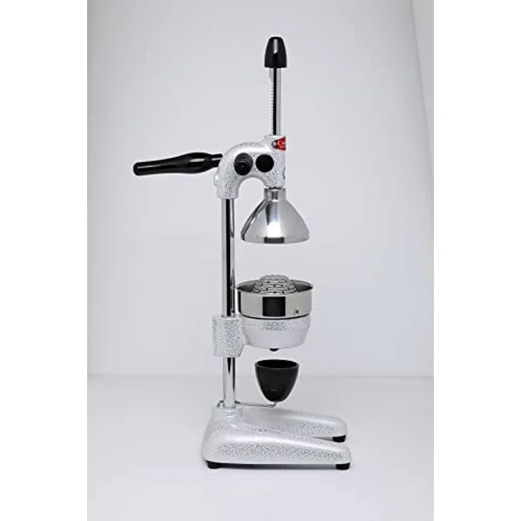 CANCAN Entsafter Professionelle Orangenpresse Granatapfelpresse, Silberfarben, mit ergonomischem Dreharm – Bild 5