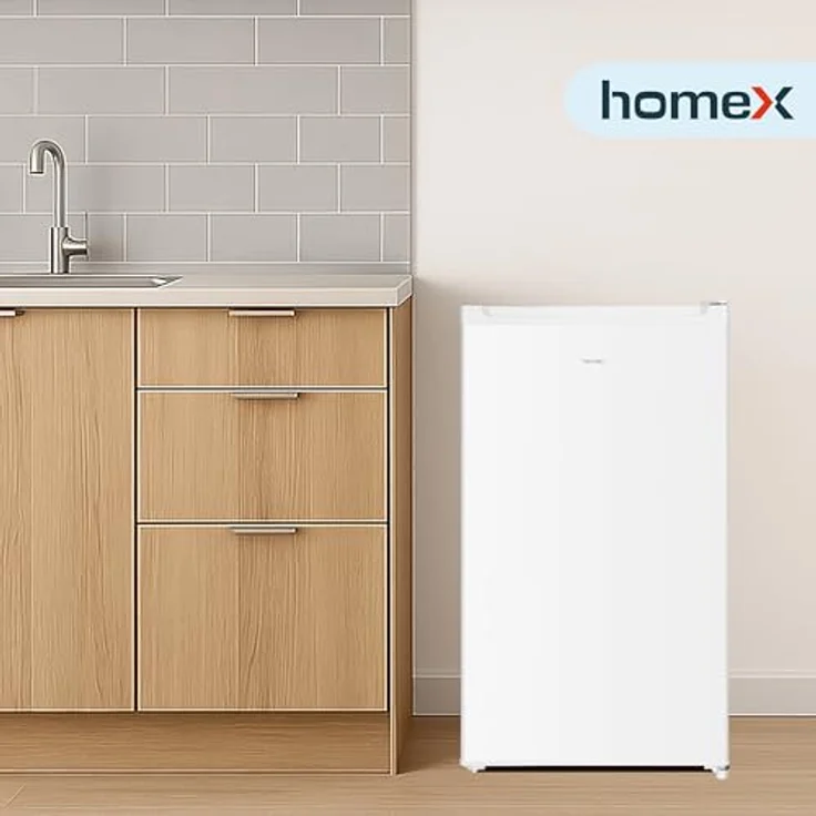 homeX FS1016-W, Kompakter Gefrierschrank mit 60L Nutzinhalt, 4-Sterne Gefrieren, freistehend, weiß – Bild 7