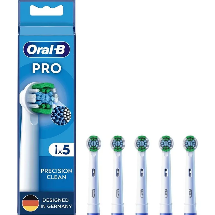 Oral-B Aufsteckbürsten Pro Precision Clean, X-förmige Borsten, grün