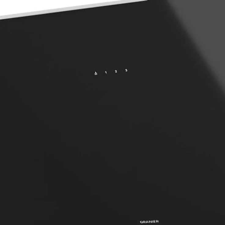 Oranier Kopffrei-Wandhaube 75 cm - schwarze Abluft Dunstabzugshaube weiße LED Anzeige - Kopffreihaube mit 3 Leistungsstufen - Touch-Control - LEA75S1 – Bild 5