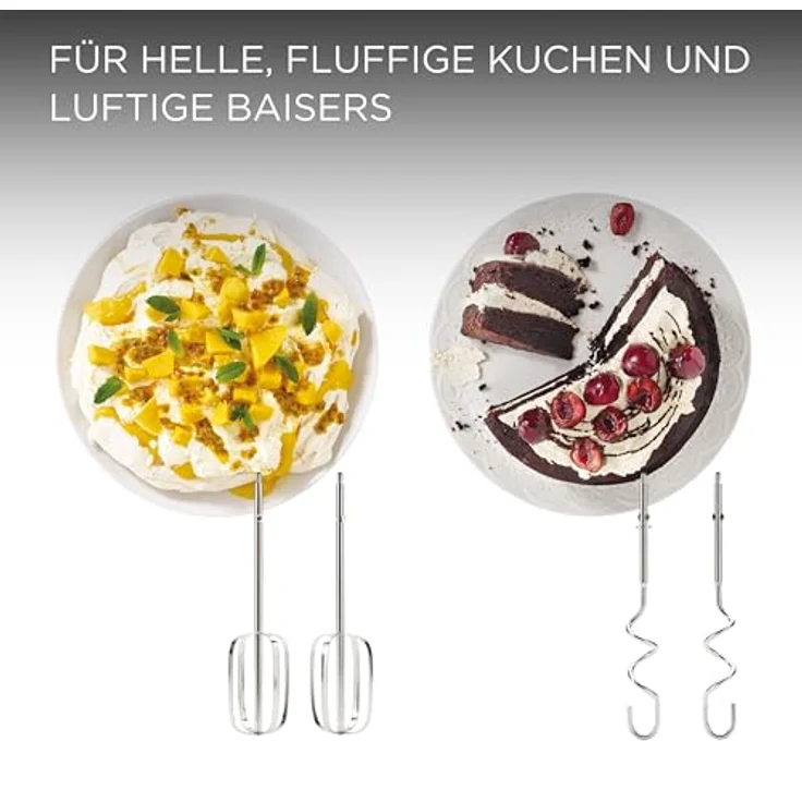 Kenwood Chefette HMP 54.000SI Handmixer, 650W, inkl. 3,5L Rührschüssel, Puls-Funktion, silber – Bild 8