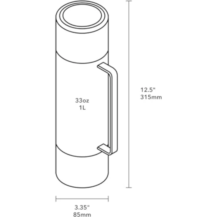 MiiR Tomo Doppelwandiger, vakuumisolierter Edelstahlbecher mit zwei 235 ml Trinkbechern, auslaufsicheres Design für heiße und kalte Getränke – Bild 2