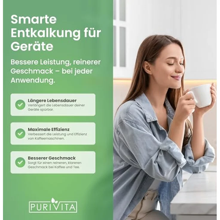 Purivita PURIVITA® Universal Entkalker Kaffeevollautomat, 3x750ML flüssig, für alle Kaffeeautomaten mit Farbindikator – Bild 5