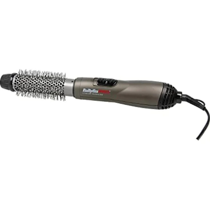 BaBylissPRO AIR Styler Ceramic, Warmluftbürste mit 2 Temperaturstufen, 700 W, ergonomischer Handgriff, unisex