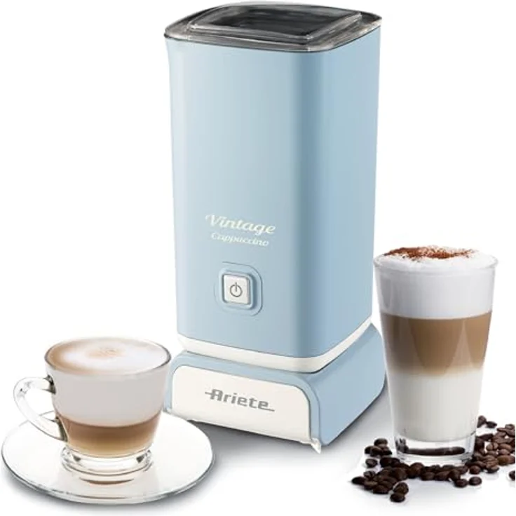 Ariete 2878-05-blue Vintage elektrischer Milchaufschäumer, Kunststoff, Hellblau – Bild 6