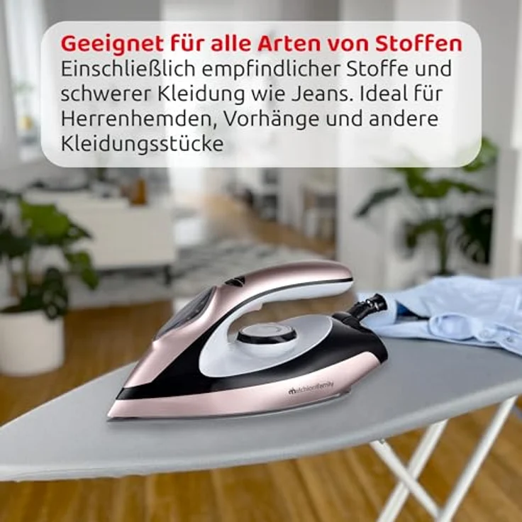 Melchioni Family Ferro INFINITY – Leistungsstarkes Bügeleisen mit 1,5L Wassertank und 2000W Leistung – Bild 7