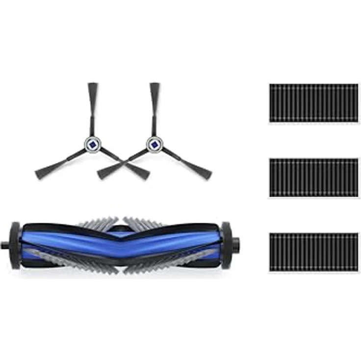 ECOVACS DEEBOT X8 Standard-Servicekit, Ersatzset mit Gummihauptbürste, weißen Seitenbürsten und antibakteriellen Feinstaubfiltern, DKT060175 – Bild 1