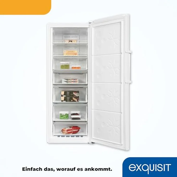 Exquisit GS380-NF-H-050E Gefrierschrank, freistehend, weiß, Energieklasse E – Bild 6