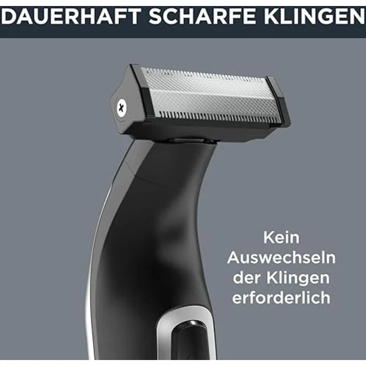 Rowenta Forever Sharp Bartschneider TN6000, Einstellbare Bartlängen: 1, 3 und 5 mm, Laufzeit: 120 Minuten, Klingenmaterial: Edelstahl, kabellose Anwendung, ideal Trimmen und Rasieren, schwarz – Bild 3