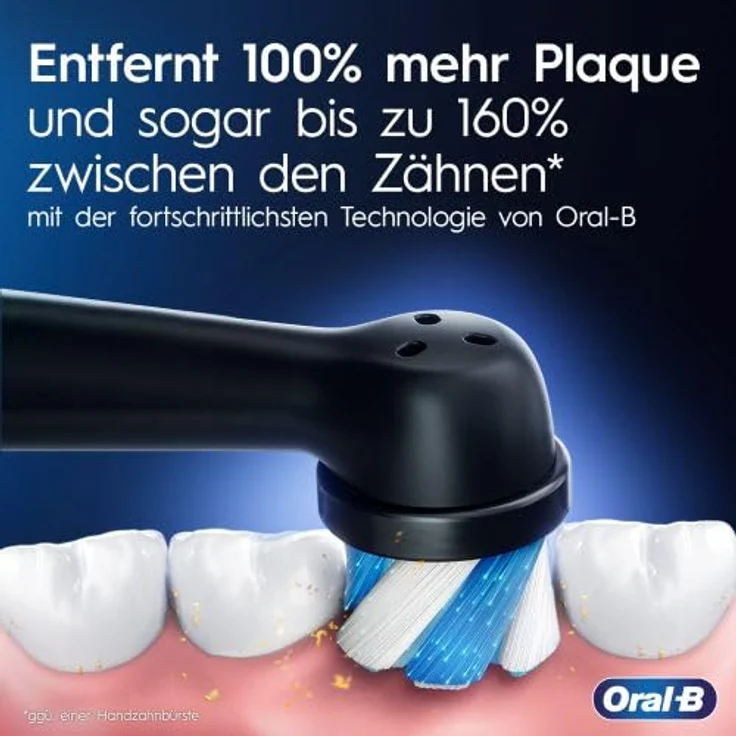 Oral-B iO Series 4 Plus Edition Elektrische Zahnbürste/Electric Toothbrush, PLUS 3 Aufsteckbürsten inkl. Whitening, Magnet-Etui, 4 Putzmodi für Zahnpflege, recycelbare Verpackung, matt black – Bild 4