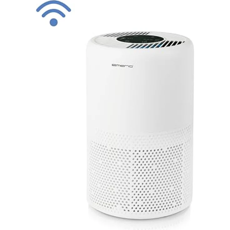Emerio AP-132324 Luftreiniger mit HEPA-13- und Aktivkohlefilter, für Räume bis 25 m², Touch-Display und Smart Life-App – Bild 3