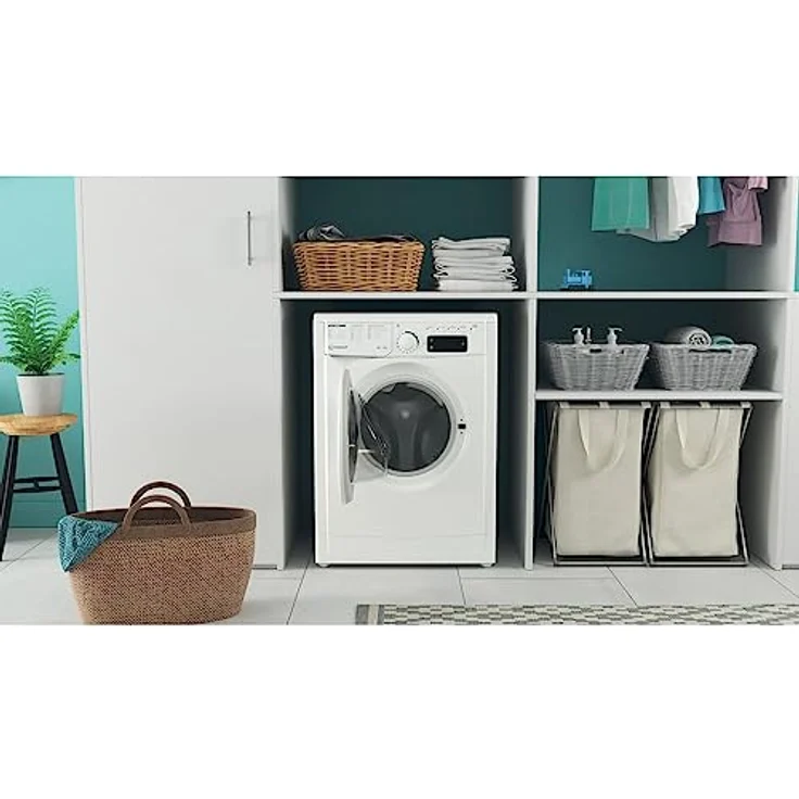 Indesit EWDE 861483 W IT N, Waschtrockner, Freistehend, Frontlader, 8 kg Waschkapazität, 6 kg Trockenkapazität, Weiß, mit Schnellprogrammen – Bild 7