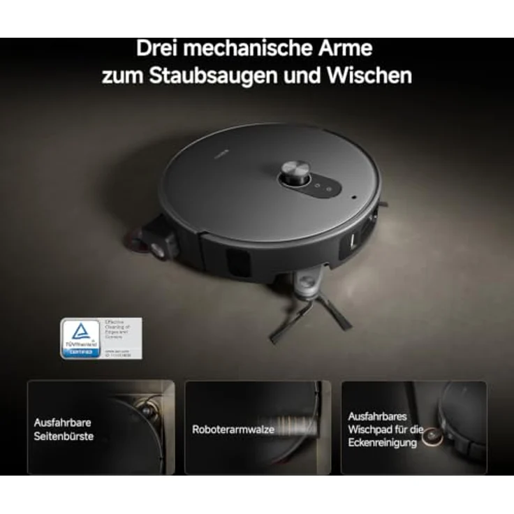 Xiaomi Robot Vacuum 6 Max, 35.000Pa Saugkraft, 6cm Hindernisüberwindung, Dreifachwalze, selbstreinigende Station – Bild 4
