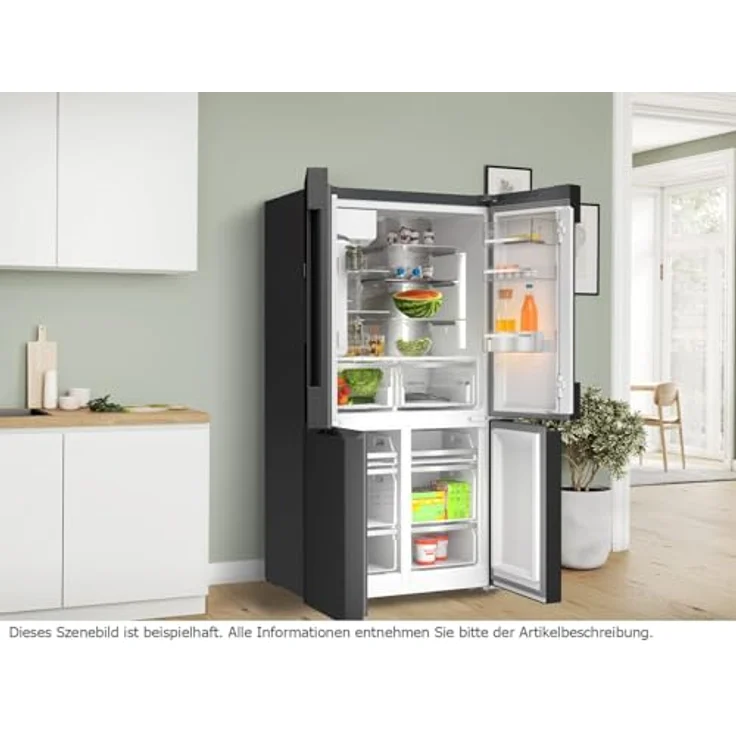Bosch KFI96AXEA, Side-by-Side Kühl-Gefrier-Kombination, 183 x 90.5 cm, gebürsteter schwarzer Stahl, VitaFresh <0°C> – Bild 5