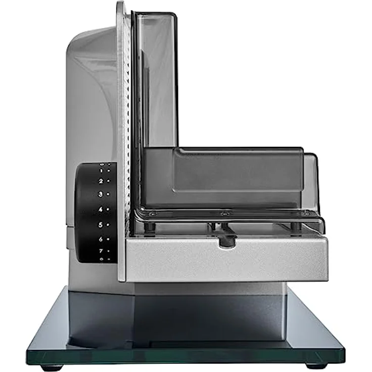 ritter sono 2 Elektrischer Allesschneider & Brotschneidemaschine aus Metall mit ECO-Motor, Made in Germany, Silbermetallic – Bild 2