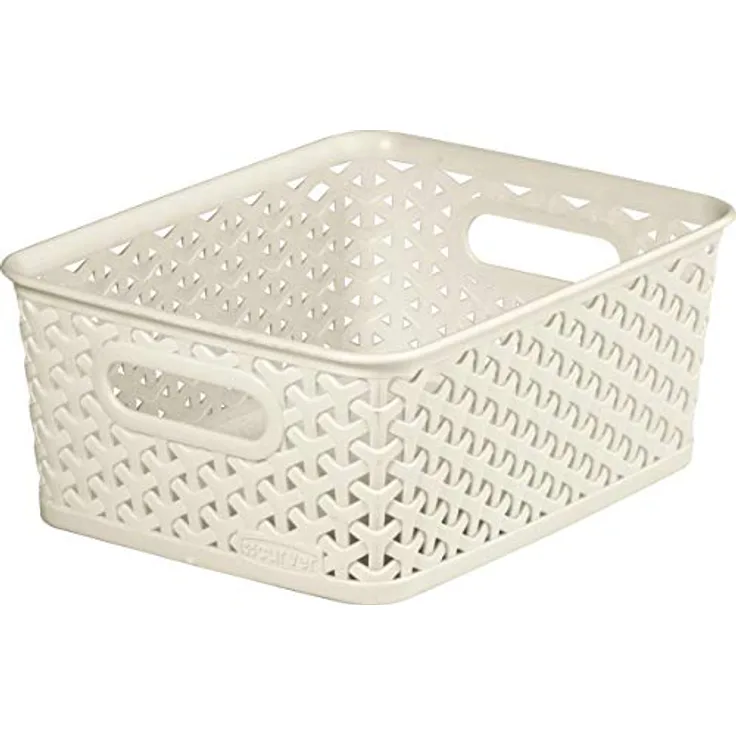 CURVER Dekorativer Korb, Polypropylene, White, 35 x 13 x 30 cm, 4