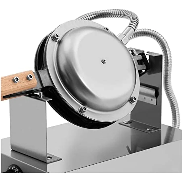 Royal Catering Bubble-Waffeleisen Waffelgerät Waffelautomat Waffle Maker RCWM-1400-B (1.415 W, Bubble-Muster, Edelstahl/Aluminium) – Bild 5