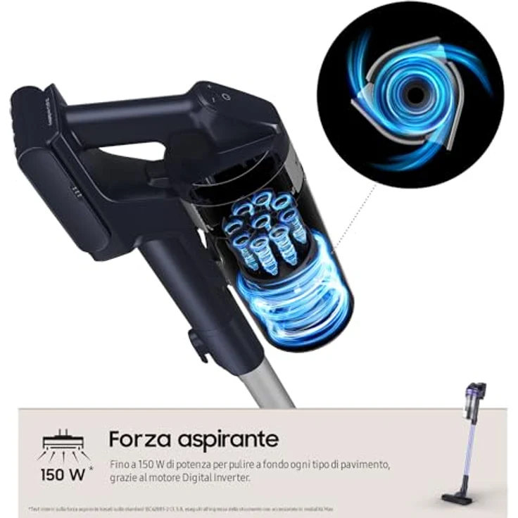 Samsung VS15A6031R4/ET Jet 60 Turbo, violett Handstaubsauger mit 99.999% Filter und Jet Fit Bürste – Bild 4
