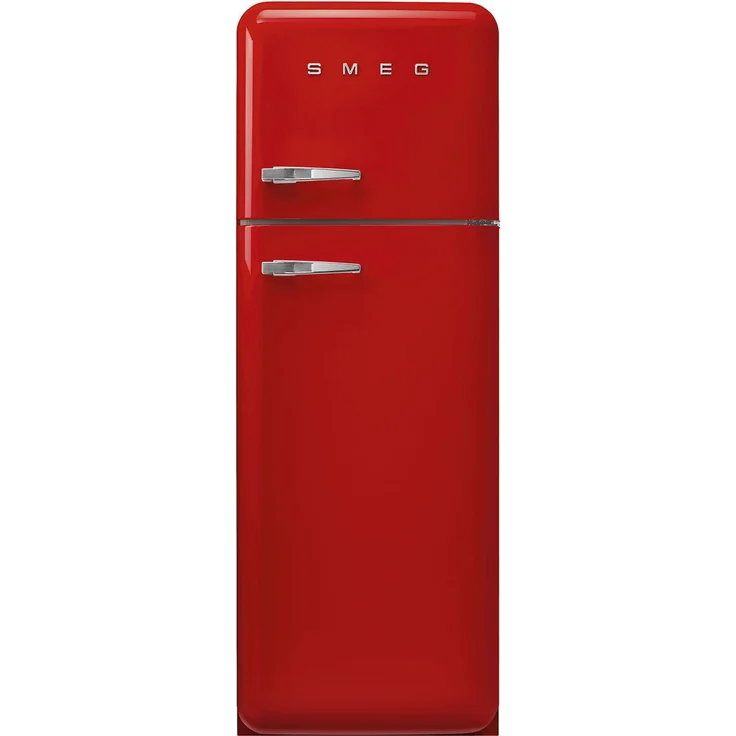 SMEG FAB30RRD6 Kühl-/Gefrierkombination, Rot, 222 Liter Nutzinhalt, Energieeffizienzklasse C, 4-Sterne-Gefrierklasse