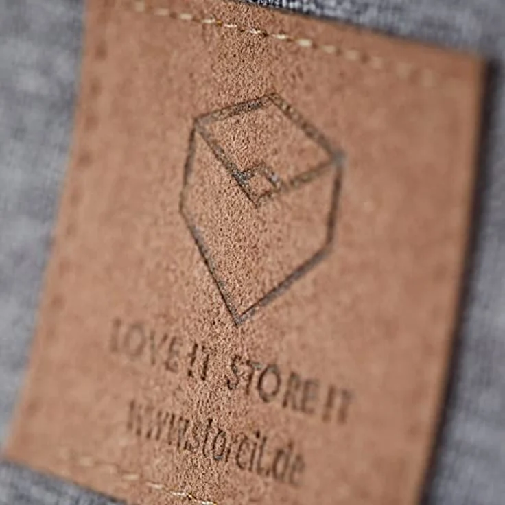 LOVE IT STORE IT Premium Aufbewahrungsbox mit Deckel - Aus hochwertigem Stoff - Extra groß und stabil - Grau - 43x33x21 cm – Bild 5