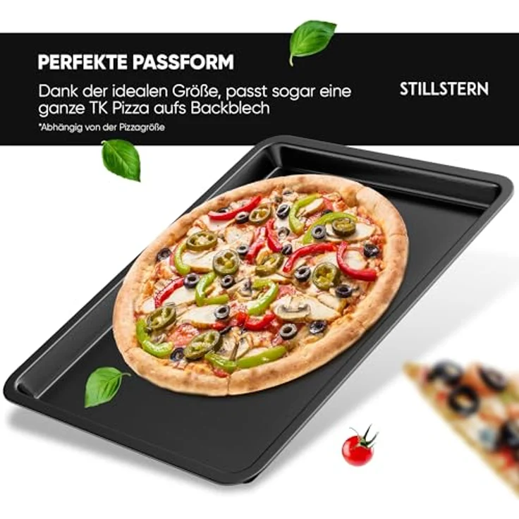Stillstern Backblech, emaillierte Fettpfanne für Minibackofen, B40cm x T31cm x H2,5cm – Bild 7