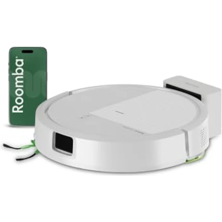 iRobot Roomba 115 Combo, Beutelloser Saug- und Wischroboter, Weiß, Gyroskop, 15.000 Pa Saugleistung, No-Mop-Zonen – Bild 1
