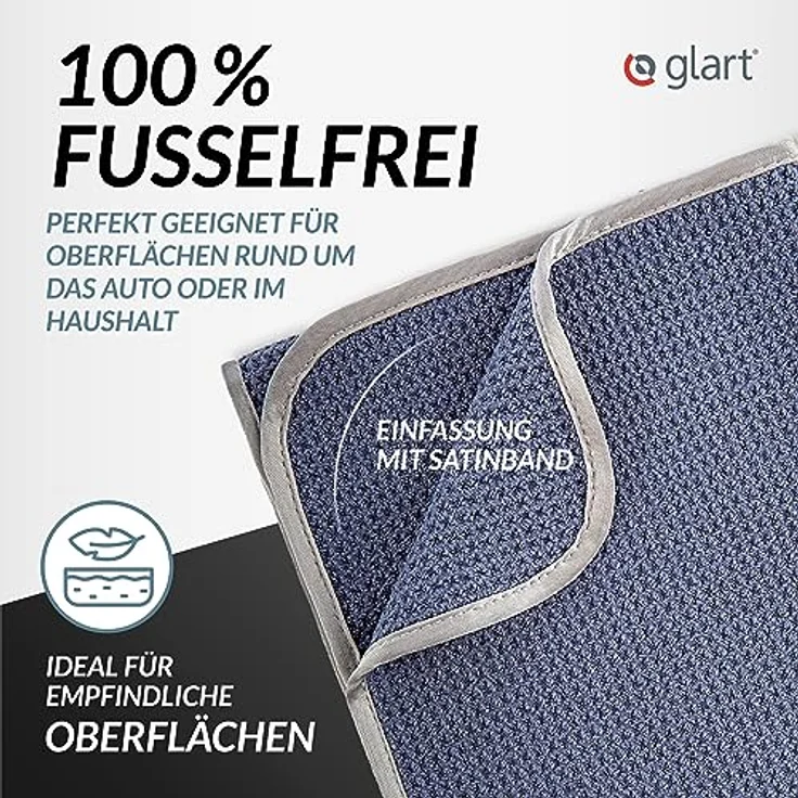 Geschirrtücher Trockentuch 70x50 cm, Microfasertuch Waffeltuch, saugstarke Trockentücher für Glas, Küche, Geschirr, Bad – Bild 5