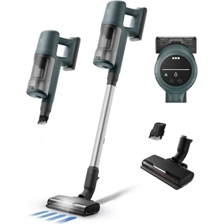 Electrolux EP61CB21OG 900 402 378, Kabelloser Staubsauger mit PowerPro Multi-Surface Bodendüse, Ozeangrün