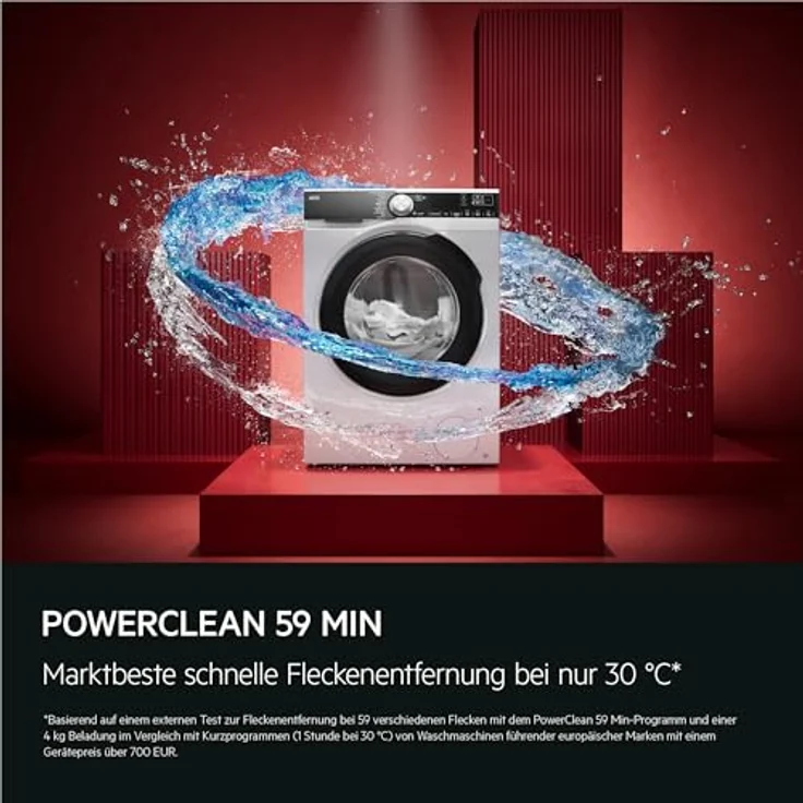 AEG LR8EW75400 8000 Waschmaschine, 10 kg, 1351 U/Min., PowerCare, ProSteam, Connectivity – Bild 4