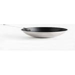 KitchenAid Stainless Steel Wok (28cm/3,6l), PFAS-freie gesunde keramische Antihaftbeschichtung beschichtet, Induktionsgeeignet, backofengeeignet, spülmaschinenfest, Silber