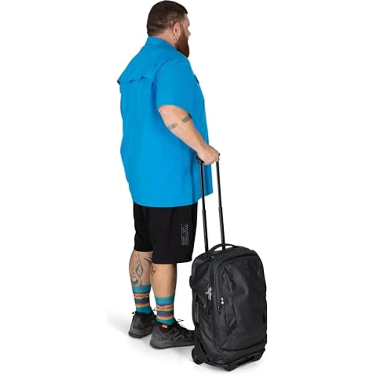 Osprey Transporter Wheeled Carry On Reisetasche, 50 cm, Blau, 38 l, Handgepäck, mit Reißverschlussfach und praktischen Taschen – Bild 16
